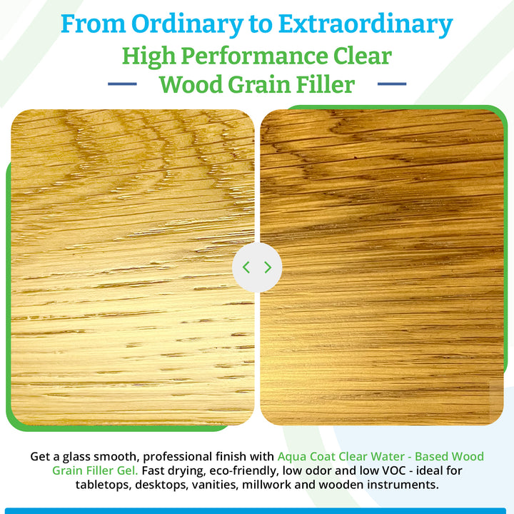 NEW AND IMPROVED High Performance Clear Wood Grain Filler