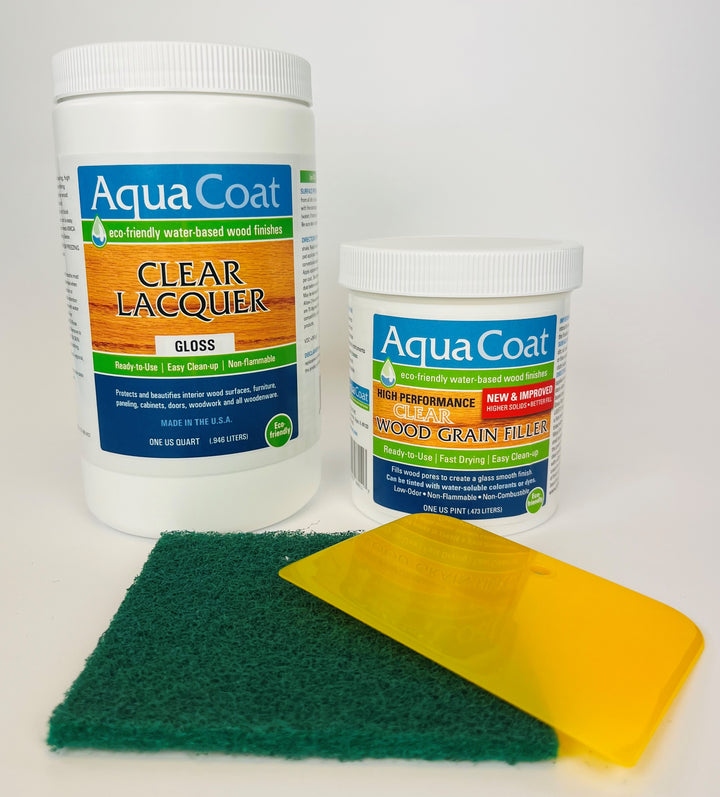 Finishing Kits - High Performance Clear Grain Filler and Clear Lacquer