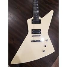 Electric guitar in a smooth ivory finish 