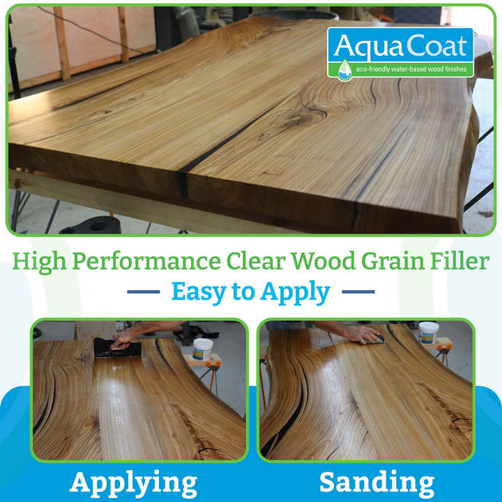 NEW AND IMPROVED High Performance Clear Wood Grain Filler