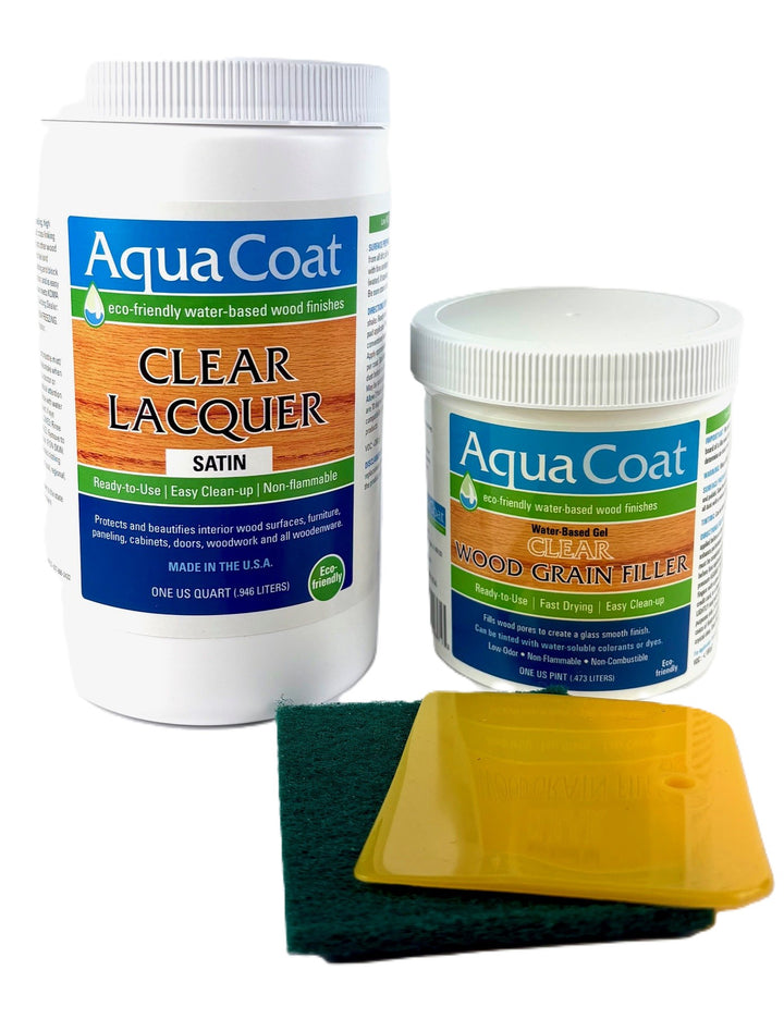 Finishing Kits - Clear Grain Filler and Clear Lacquer