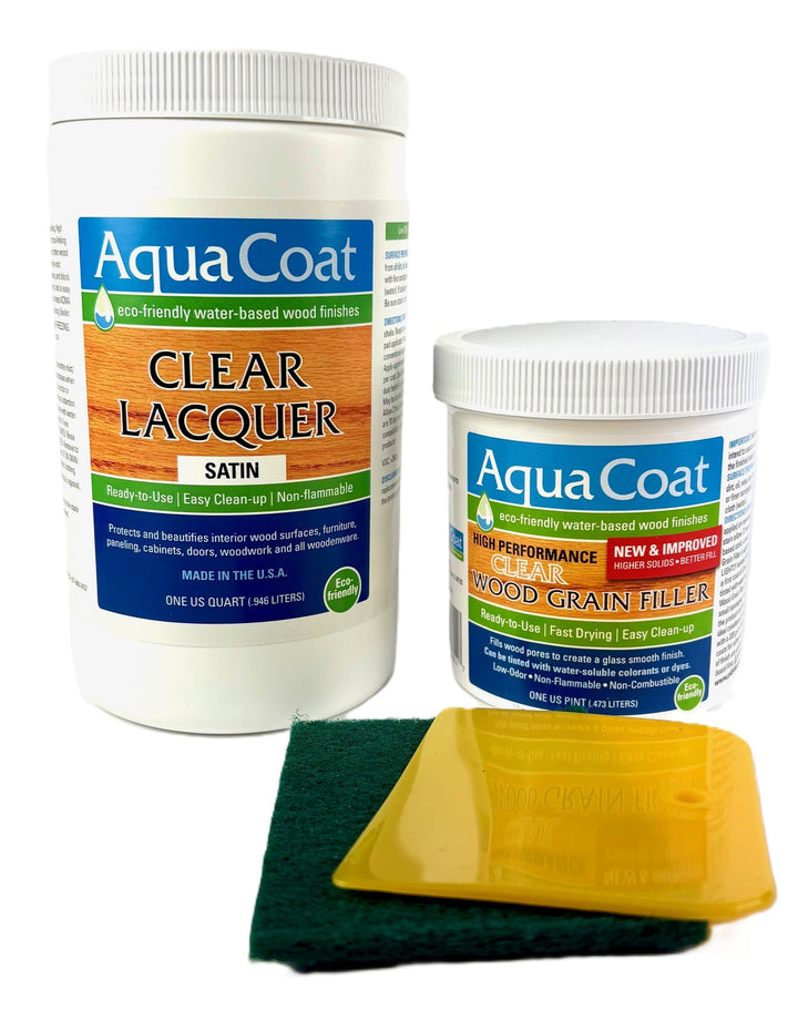 Finishing Kits - High Performance Clear Grain Filler and Clear Lacquer