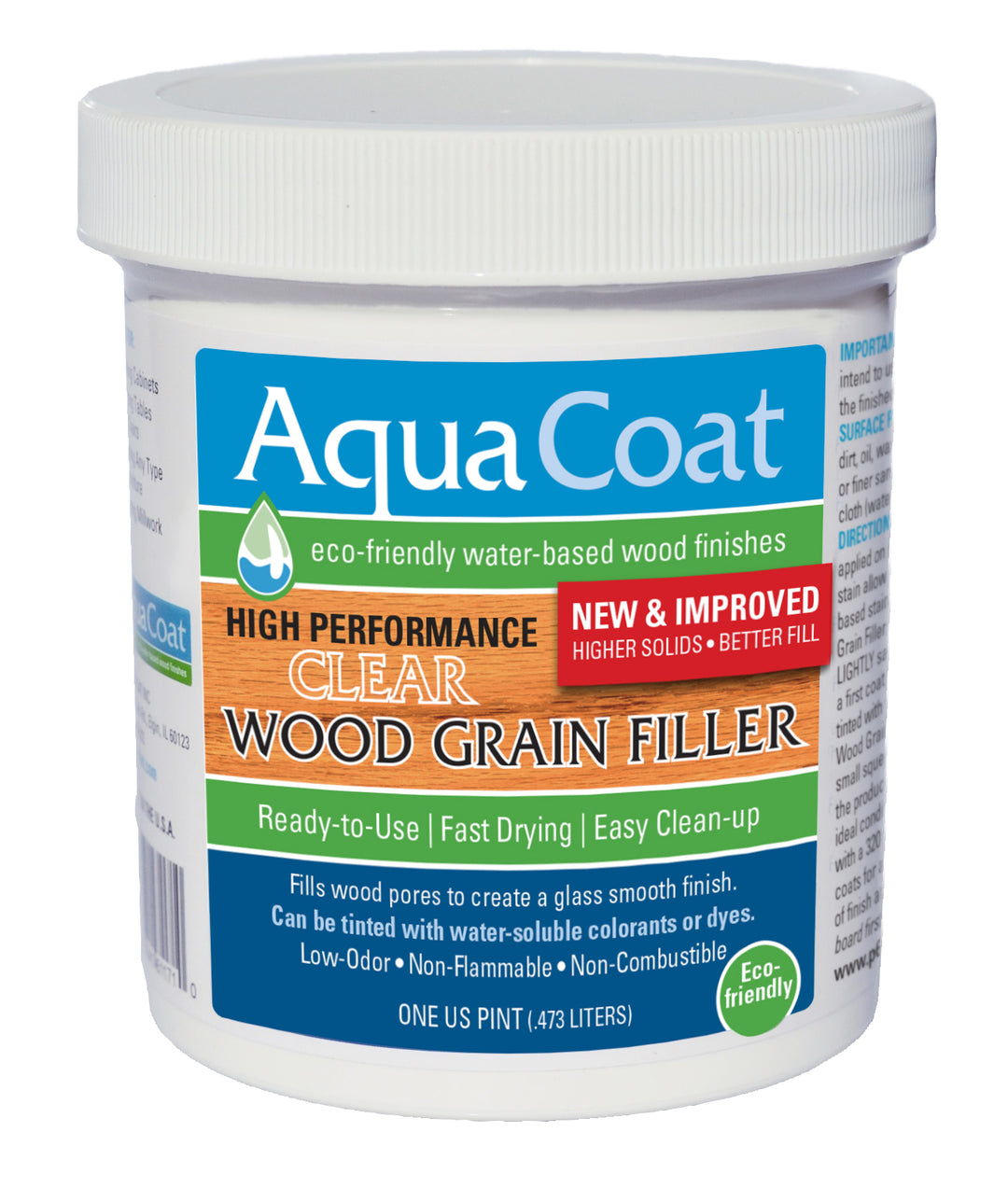 NEW AND IMPROVED High Performance Clear Wood Grain Filler