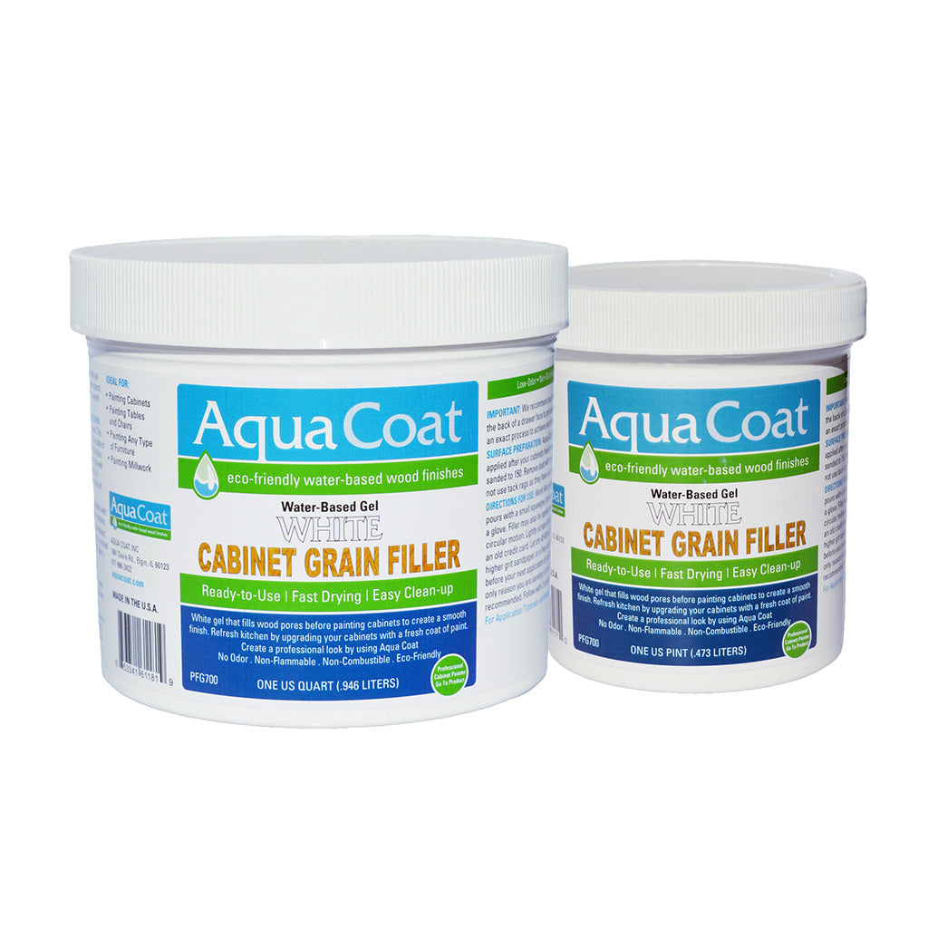 Aqua Coat WHITE Cabinet Grain Filler CASE - Main Image