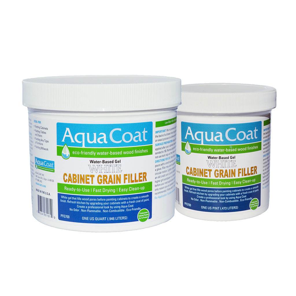 Aqua Coat WHITE Cabinet Grain Filler CASE
