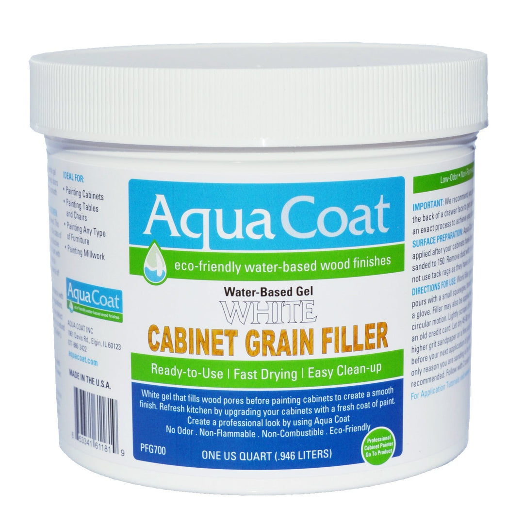 Aqua Coat WHITE Cabinet Grain Filler